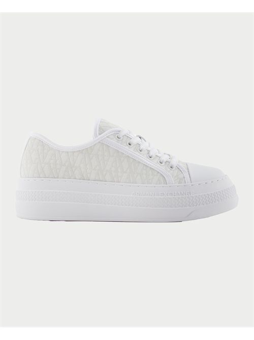 AX women's low sneakers with logo lettering ARMANI EXCHANGE | XDX180-XV931U606